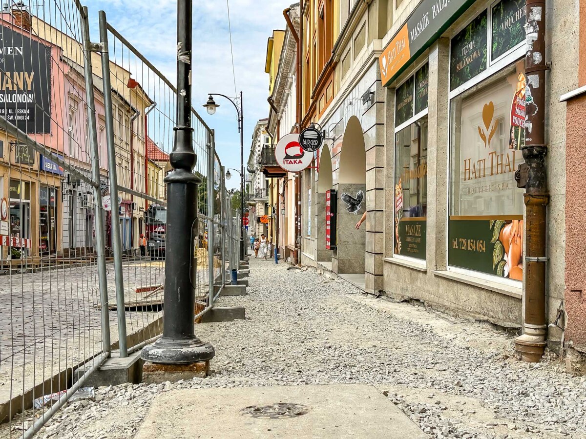 Rzeszów - Przebudowa chodnika przy ul. Matejki i Słowackiego
