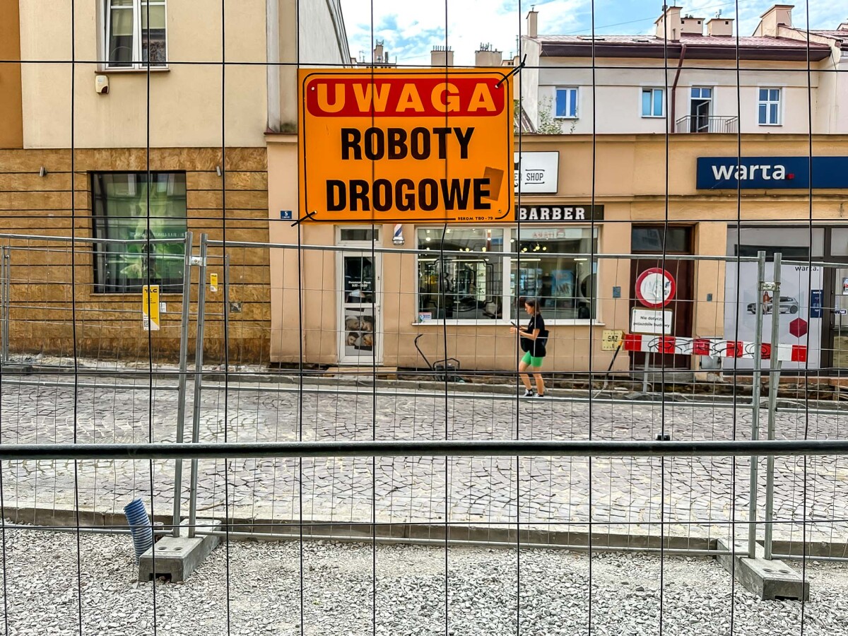 Rzeszów - Przebudowa chodnika przy ul. Matejki i Słowackiego