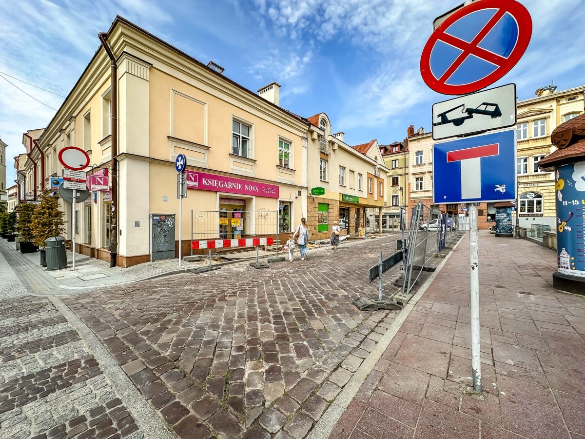 Rzeszów - Przebudowa chodnika przy ul. Matejki i Słowackiego