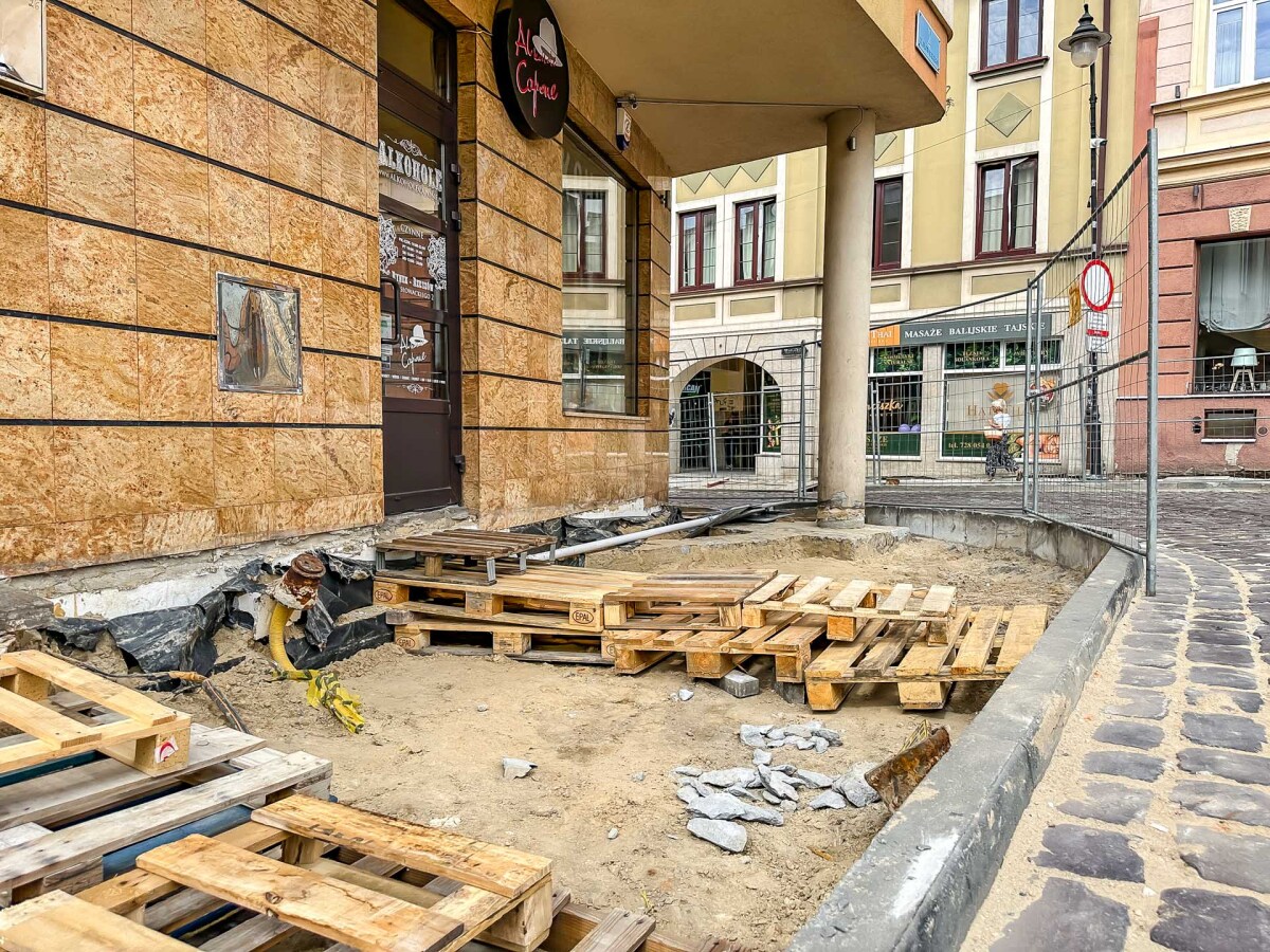 Rzeszów - Przebudowa chodnika przy ul. Matejki i Słowackiego