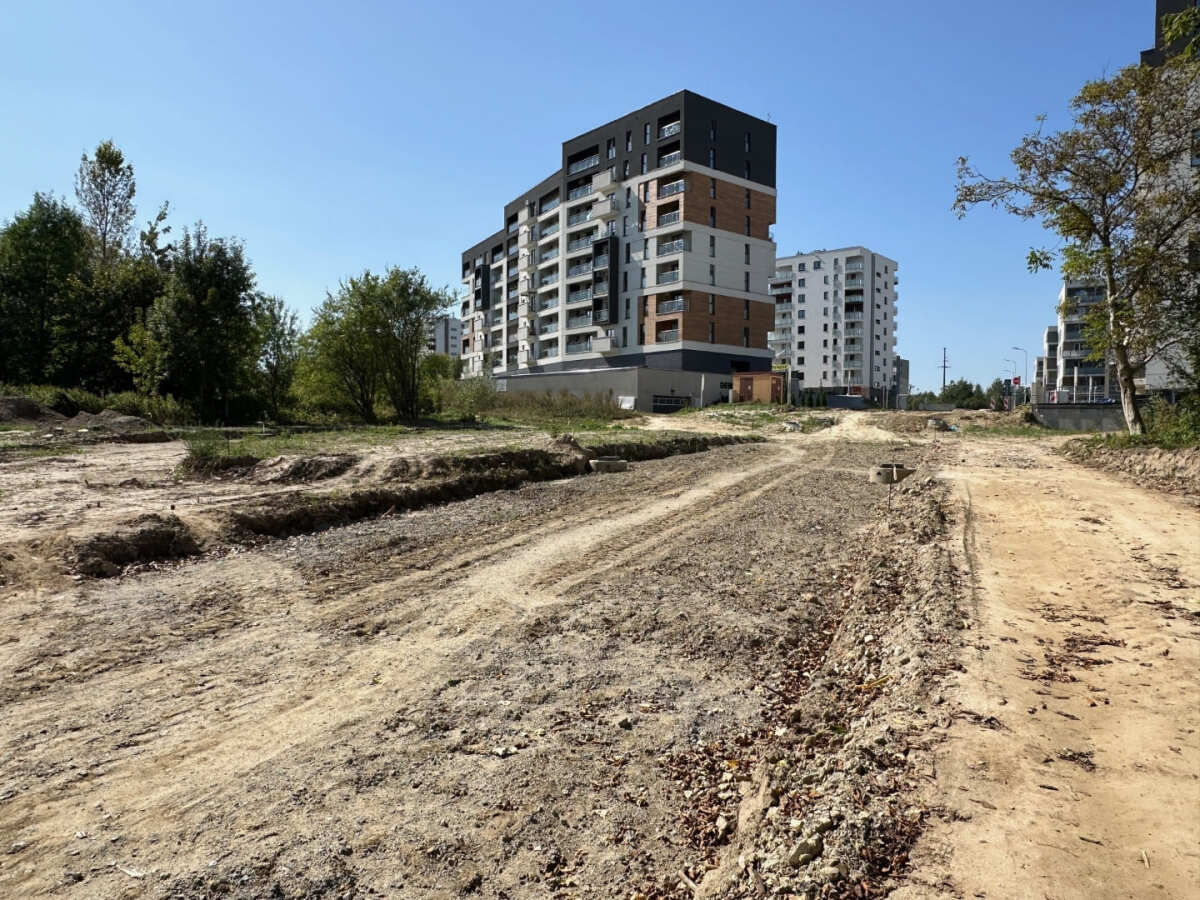 Rzeszów - Budowa odcinka drogi, która połączy ulice Wyspiańskiego i Wołyńską [wrzesień 2024]