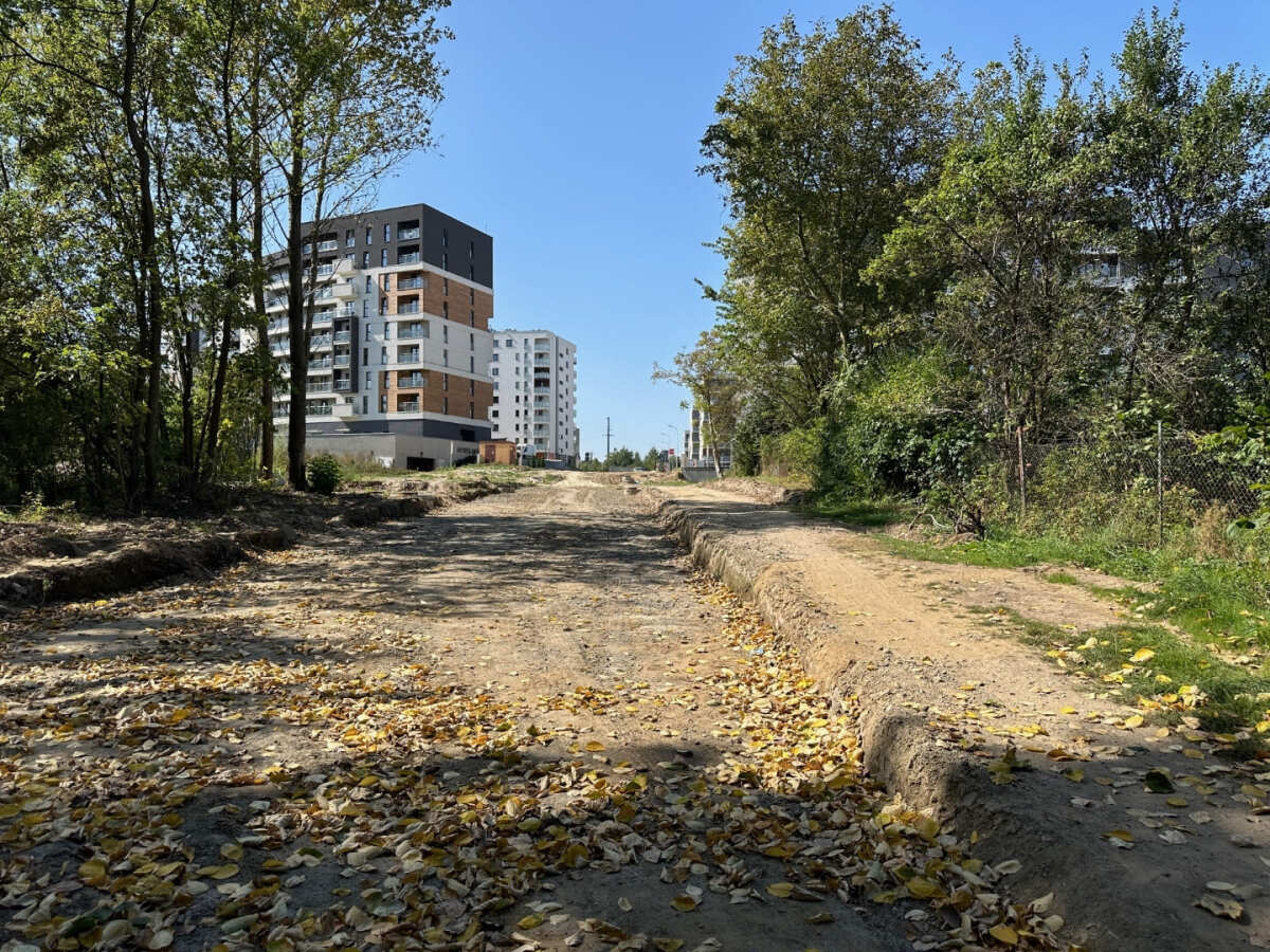 Rzeszów - Budowa odcinka drogi, która połączy ulice Wyspiańskiego i Wołyńską [wrzesień 2024]
