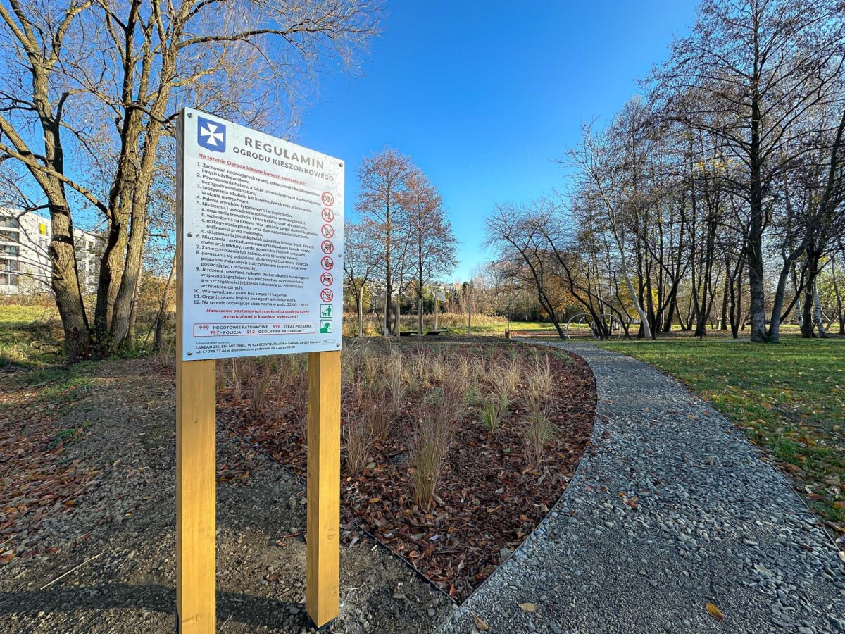 Rzeszów - Nowy ogród kieszonkowy w rejonie ul. Tarnowskiej [listopad 2024]