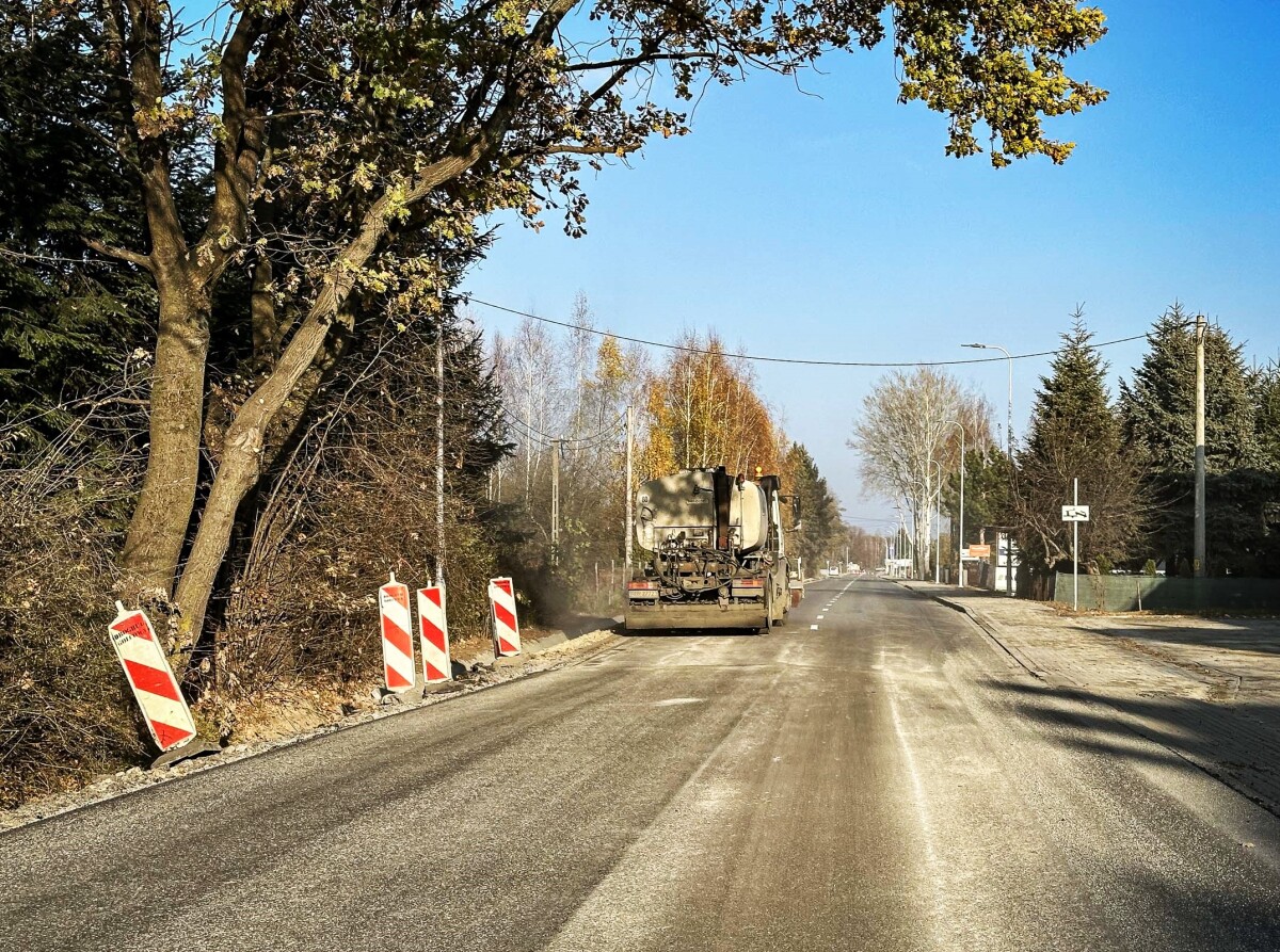 Rzeszów - Przebudowa ul. Załęskiej na finiszu [listopad 2024]