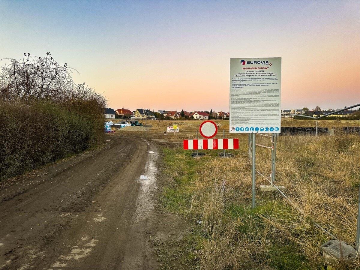 Rzeszów - Budowa drogi, która połączy ulice Krzyżanowskiego i Wieniawskiego [listopad 2024]
