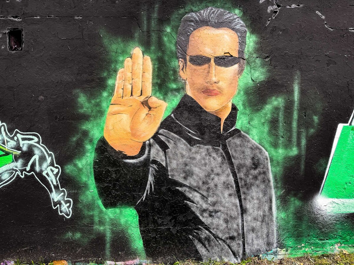 Rzeszów - Graffiti na garażach w Parku Zdrowia na osiedlu Kmity