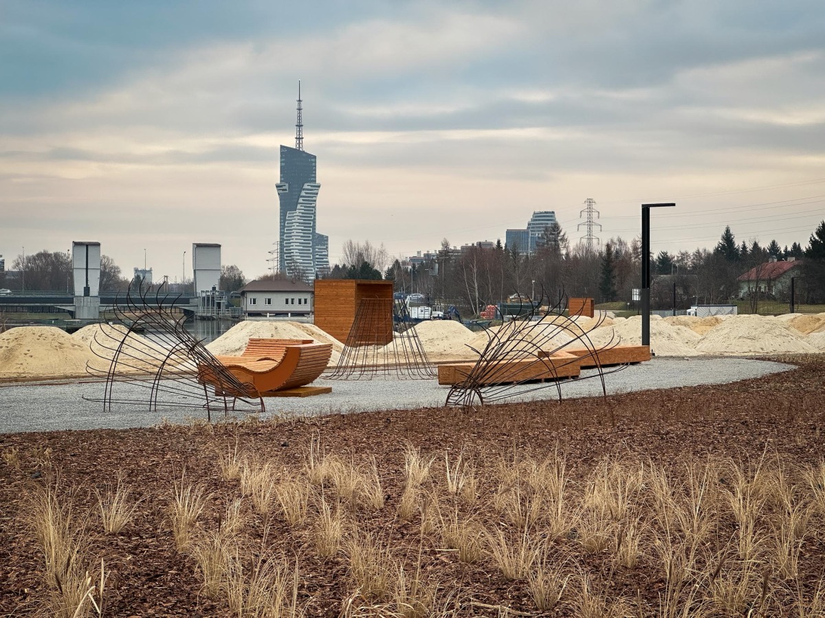Rzeszów - Budowa miejskiej plaży nad Wisłokiem [grudzień 2024]