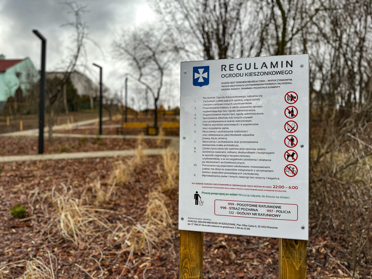 Rzeszów - Ogród kieszonkowy na osiedlu Pobitno [grudzień 2024]