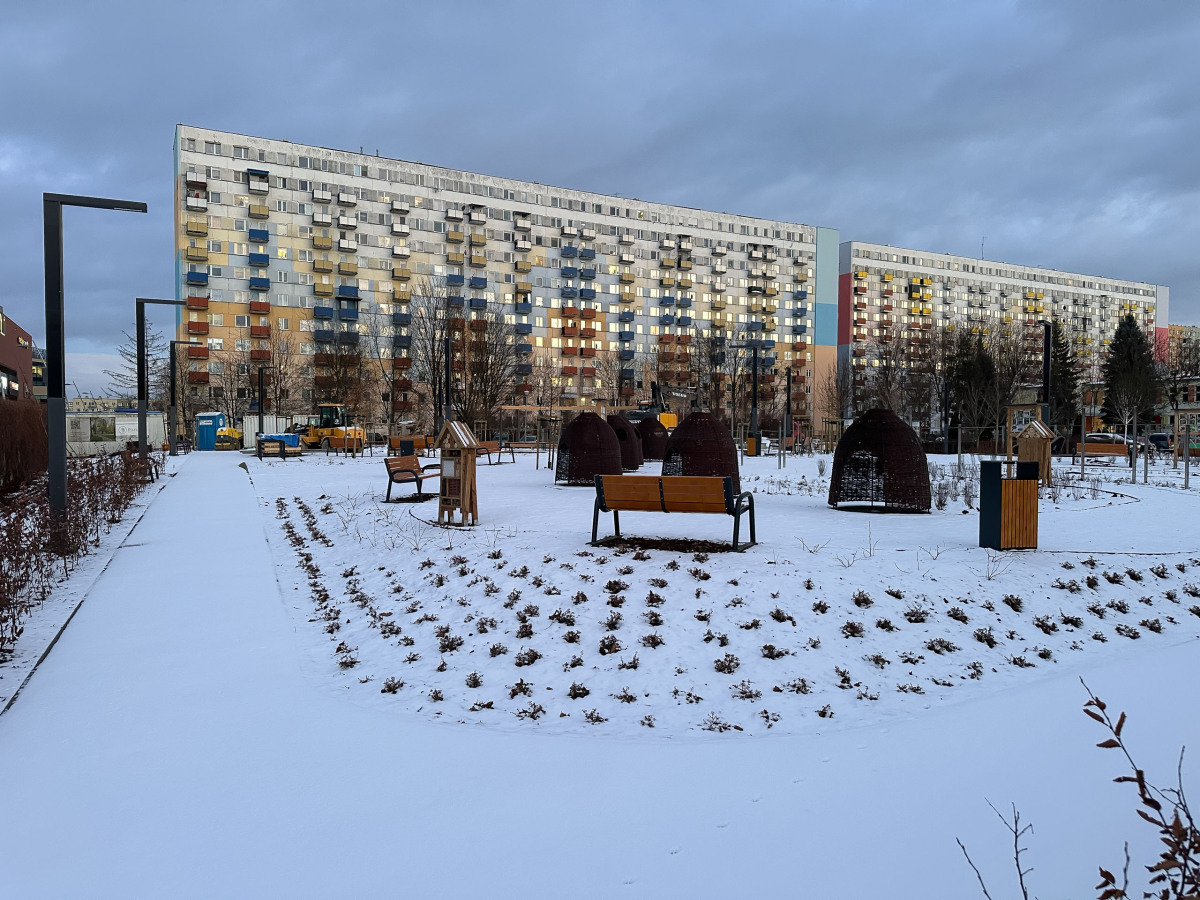 Rzeszów - Budowa ogrodu kieszonkowego na osiedlu Nowe Miasto [styczeń 2025]