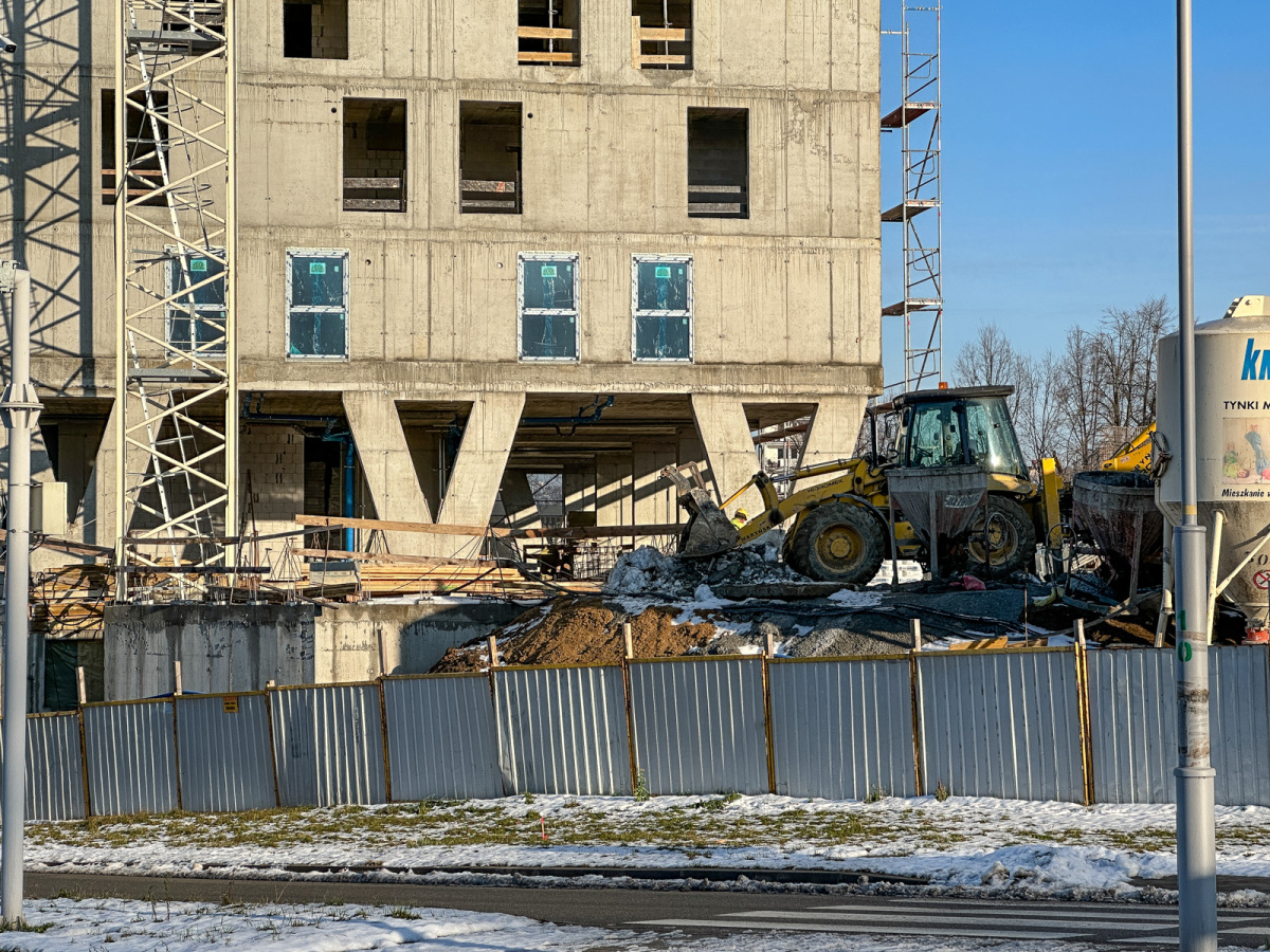 Rzeszów - II etap budowy kompleksu KrakoVska w Rzeszowie [styczeń 2025]