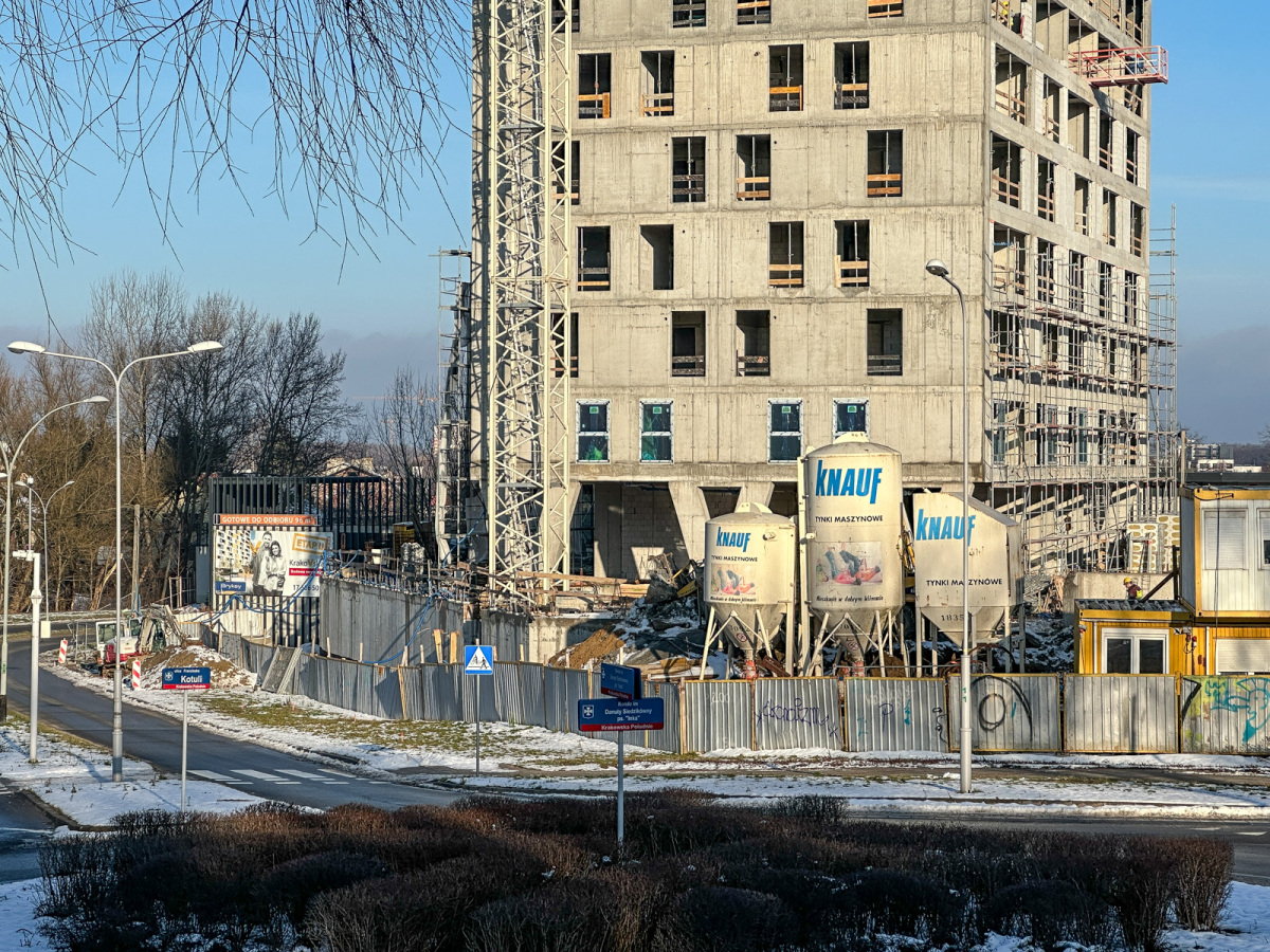 Rzeszów - II etap budowy kompleksu KrakoVska w Rzeszowie [styczeń 2025]