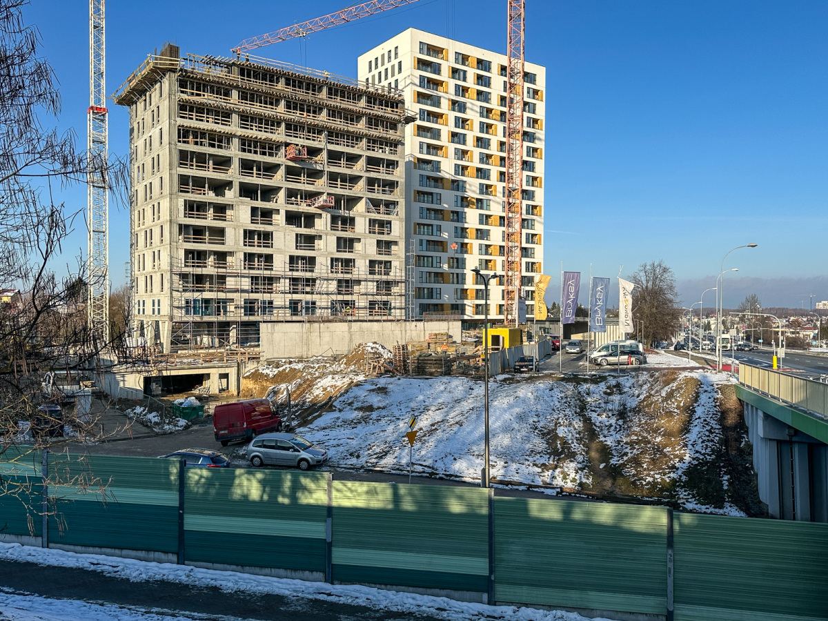 Rzeszów - II etap budowy kompleksu KrakoVska w Rzeszowie [styczeń 2025]