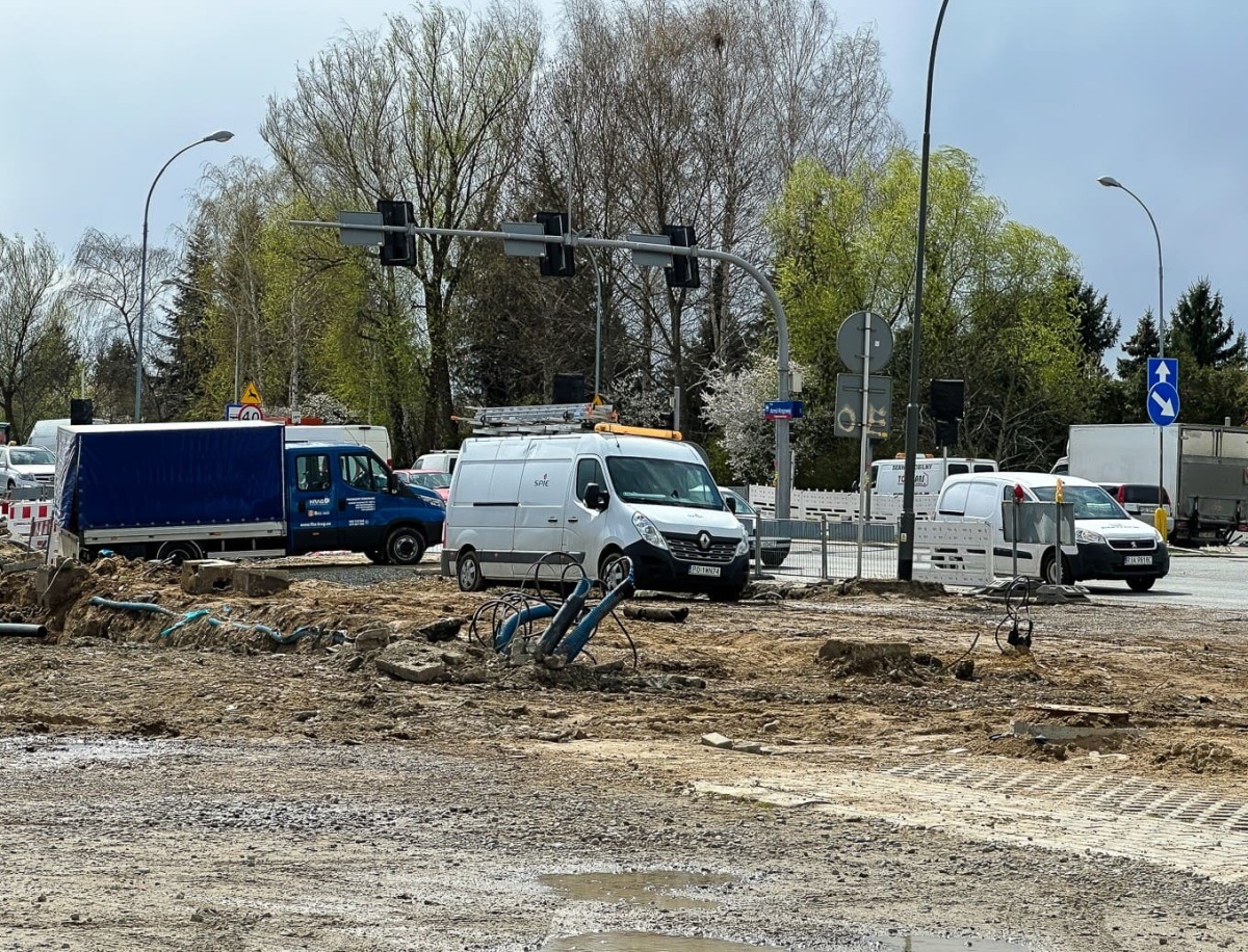 Rzeszów - Budowa połączenia al. Krzyżanowskiego z ul. Wieniawskiego [kwiecień 2025]