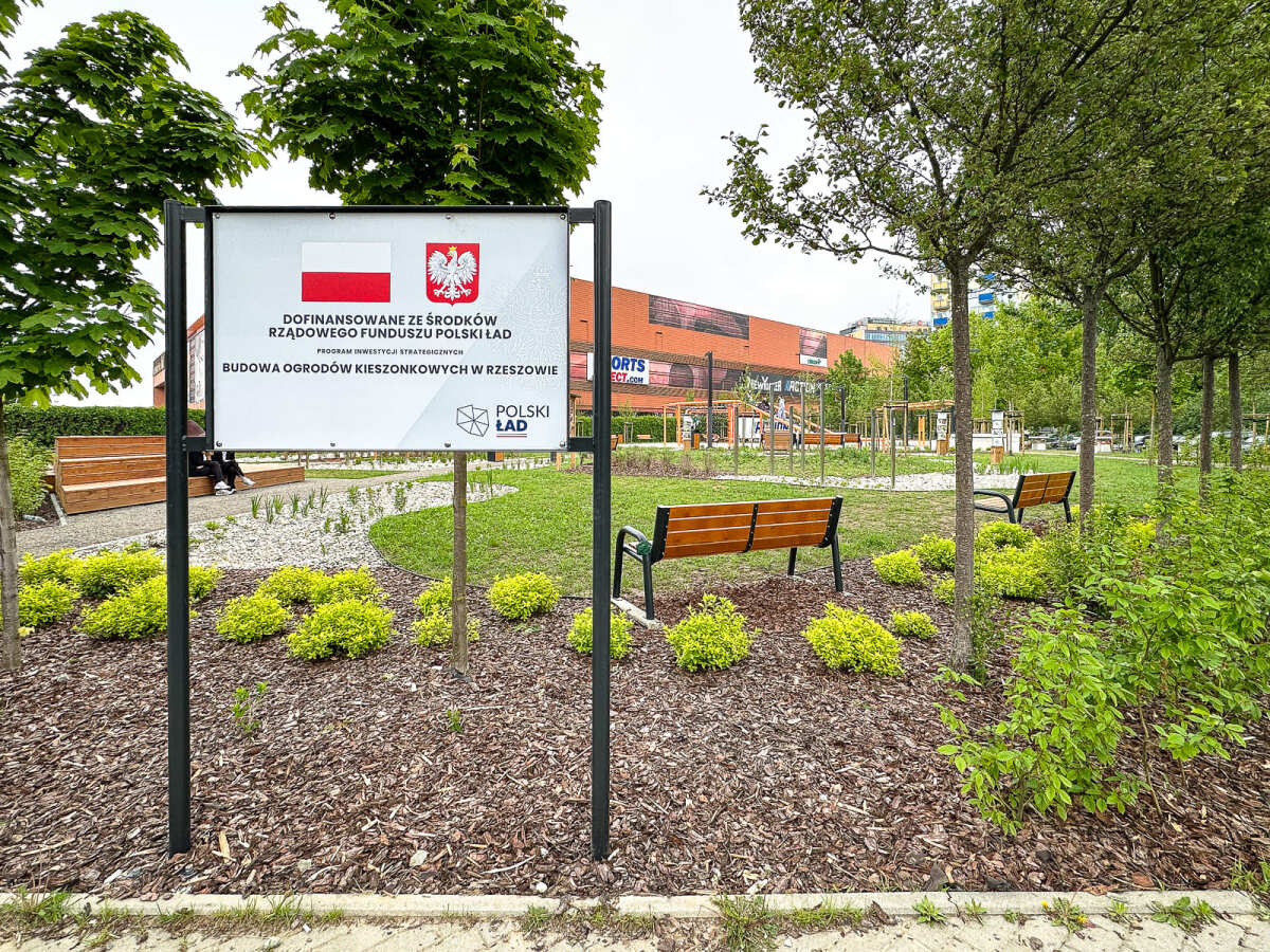 Rzeszów - Nowy ogród kieszonkowy na osiedlu Nowe Miasto