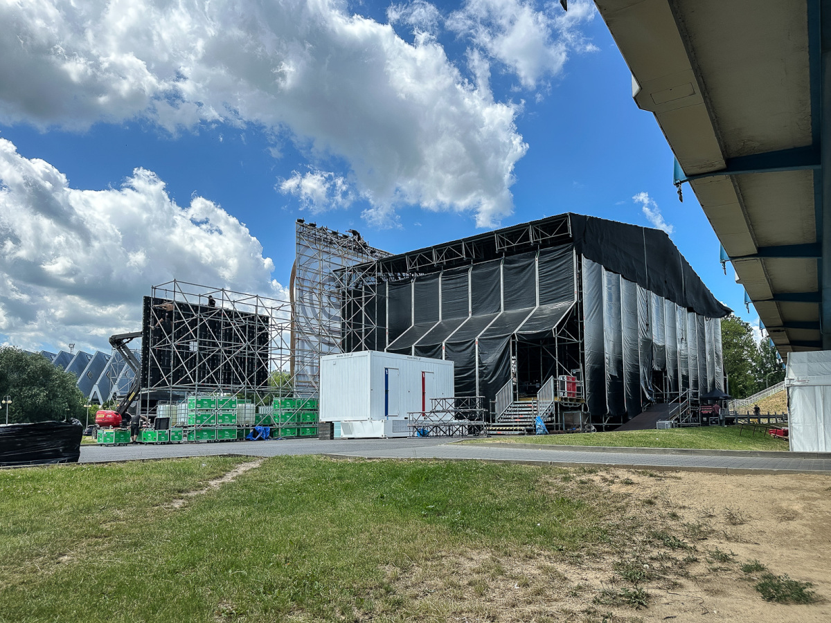 Rzeszów - Budowa sceny Koncertu Głównego ESK 2025