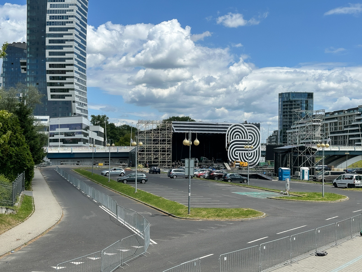 Rzeszów - Budowa sceny Koncertu Głównego ESK 2025