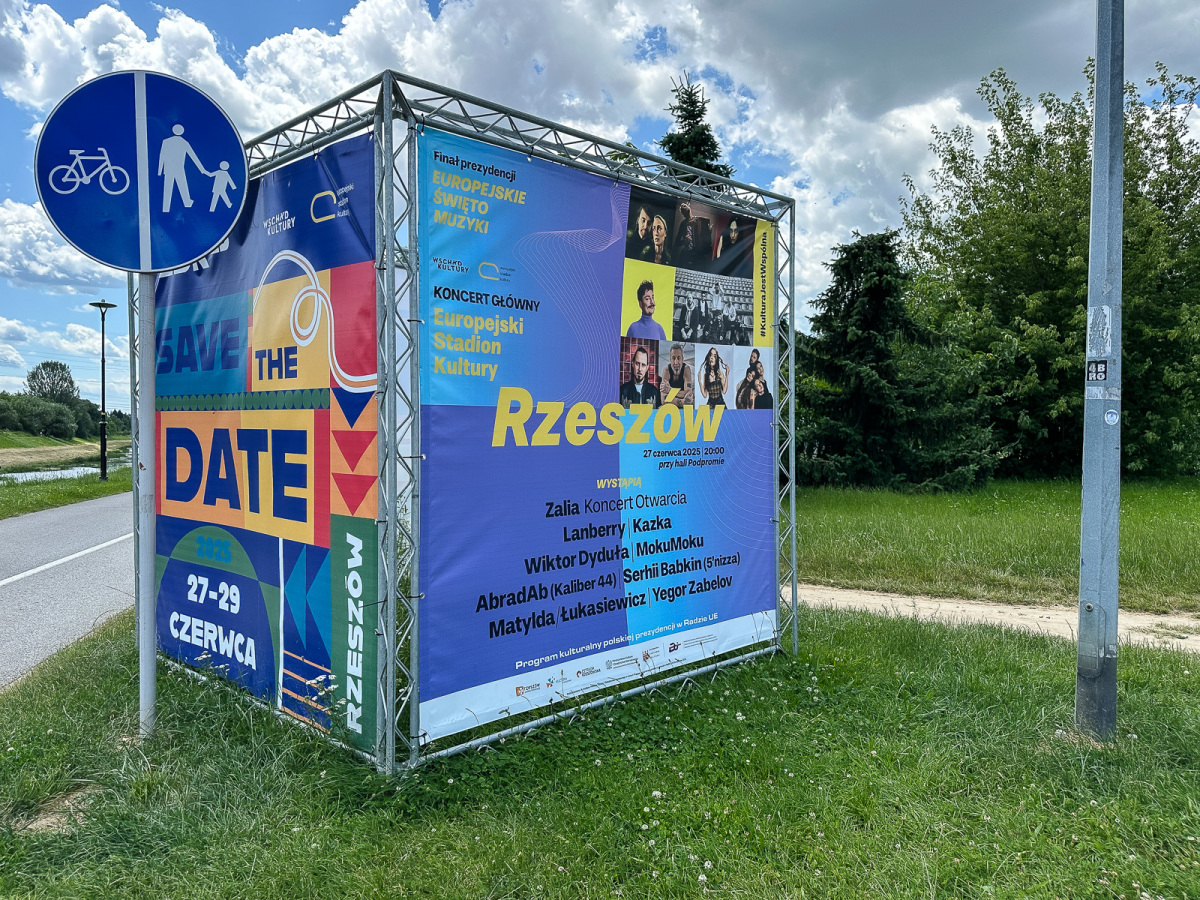 Rzeszów - Budowa sceny Koncertu Głównego ESK 2025