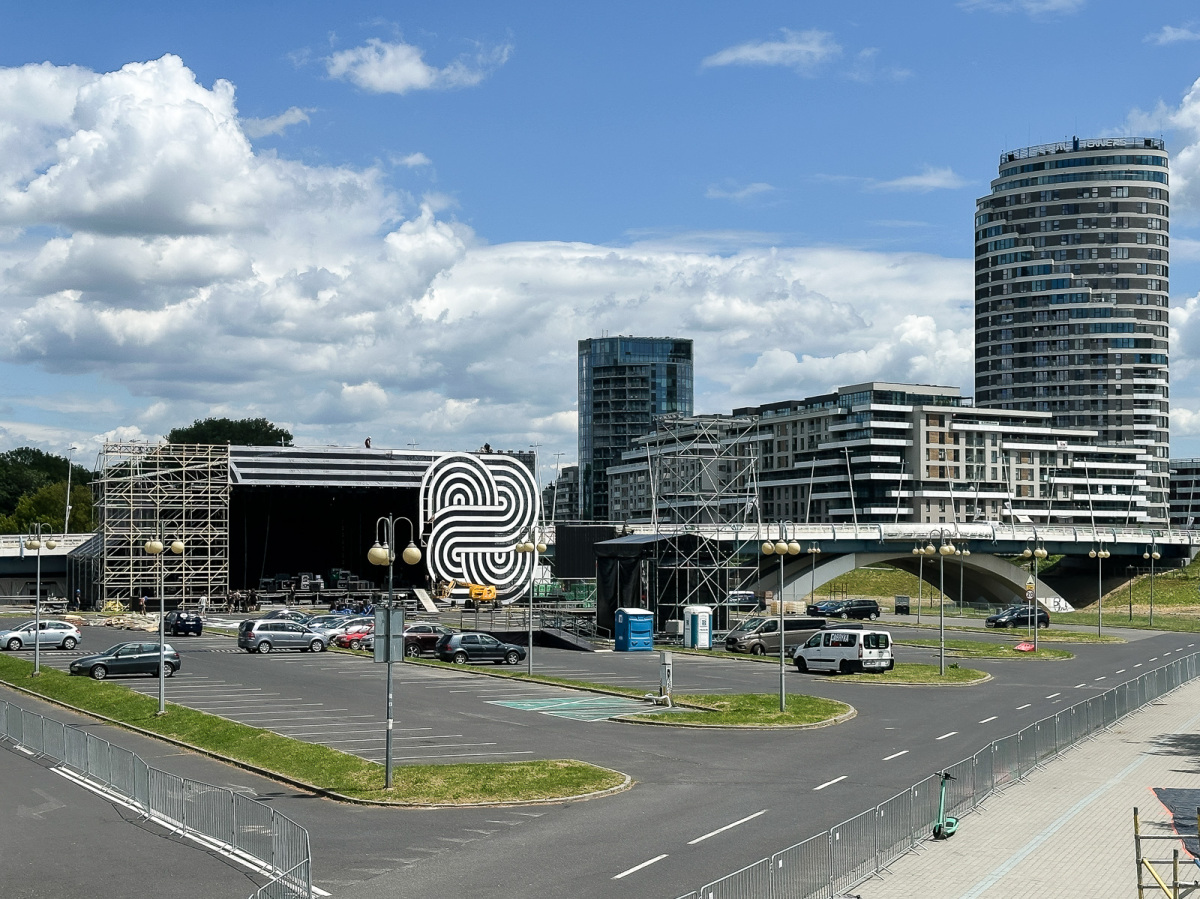 Rzeszów - Budowa sceny Koncertu Głównego ESK 2025