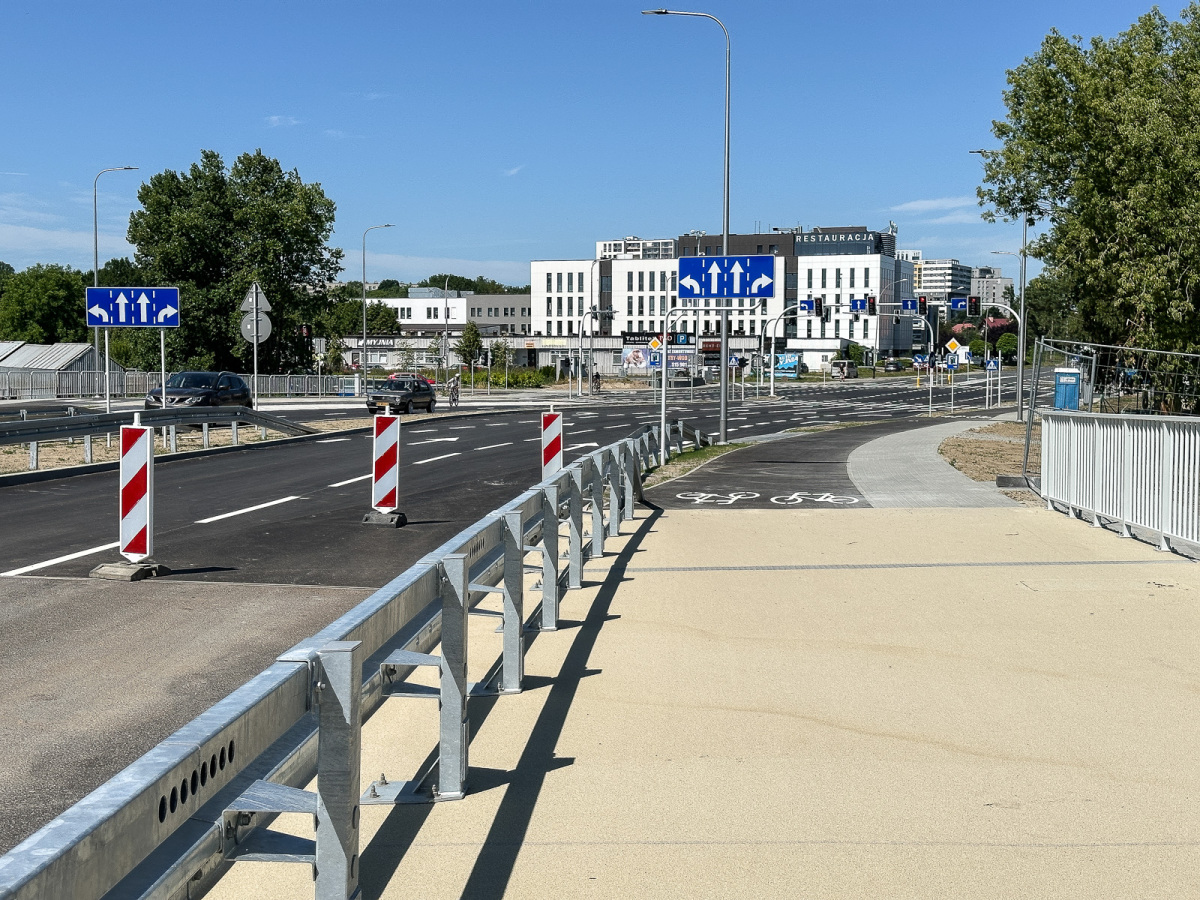 Rzeszów - Zakończony I etap Wisłkostrady: nowy Most Załęski i nowe rondo