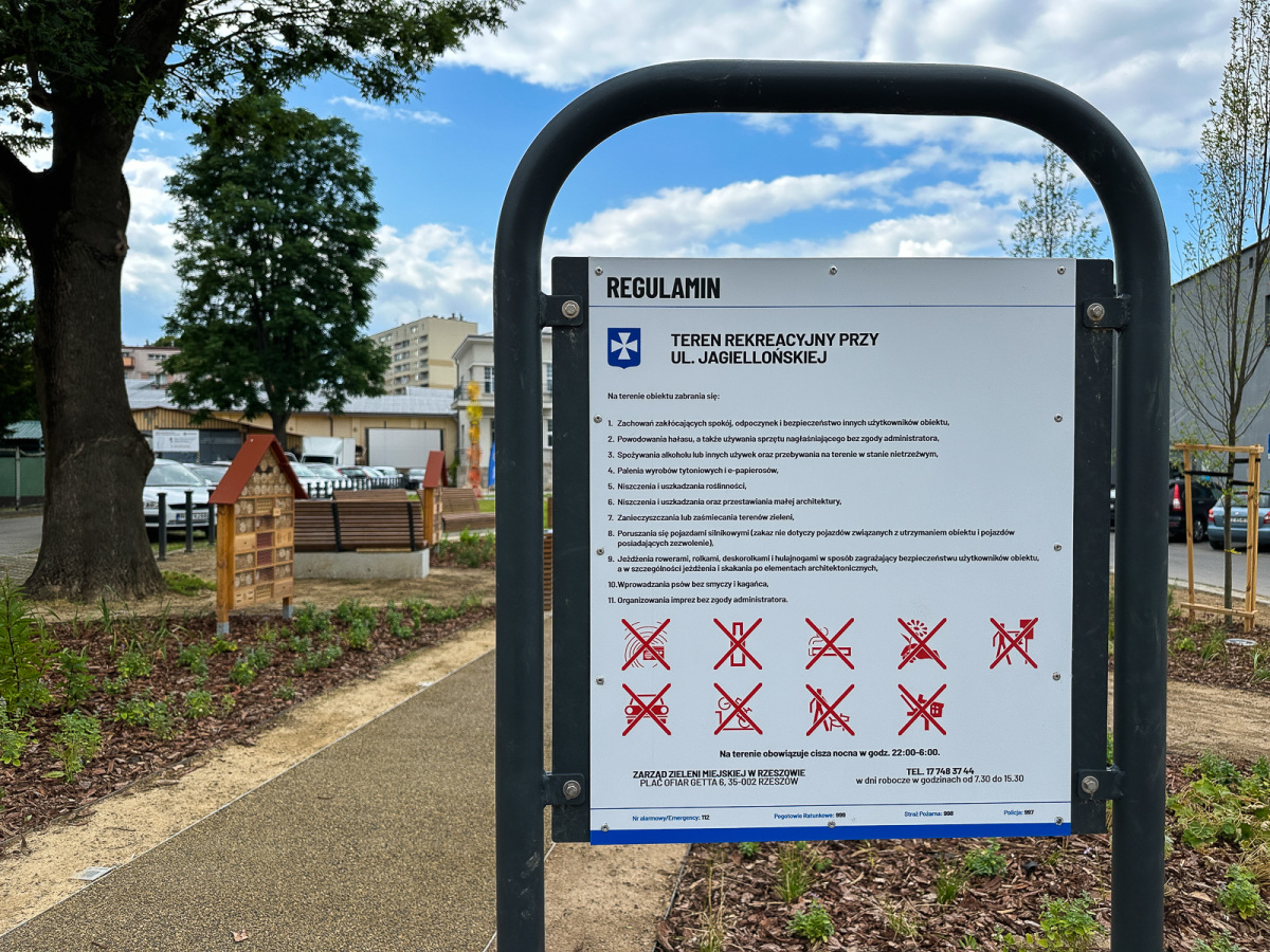 Rzeszów - Teren rekreacyjny przy ul. Jagiellońskiej