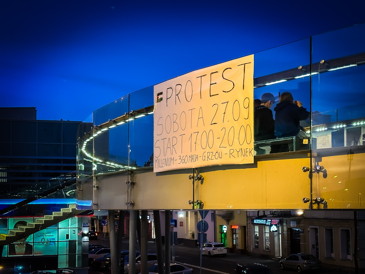 Rzeszów - Pro-palestyński protest w Rzeszowie [27.09.2025]