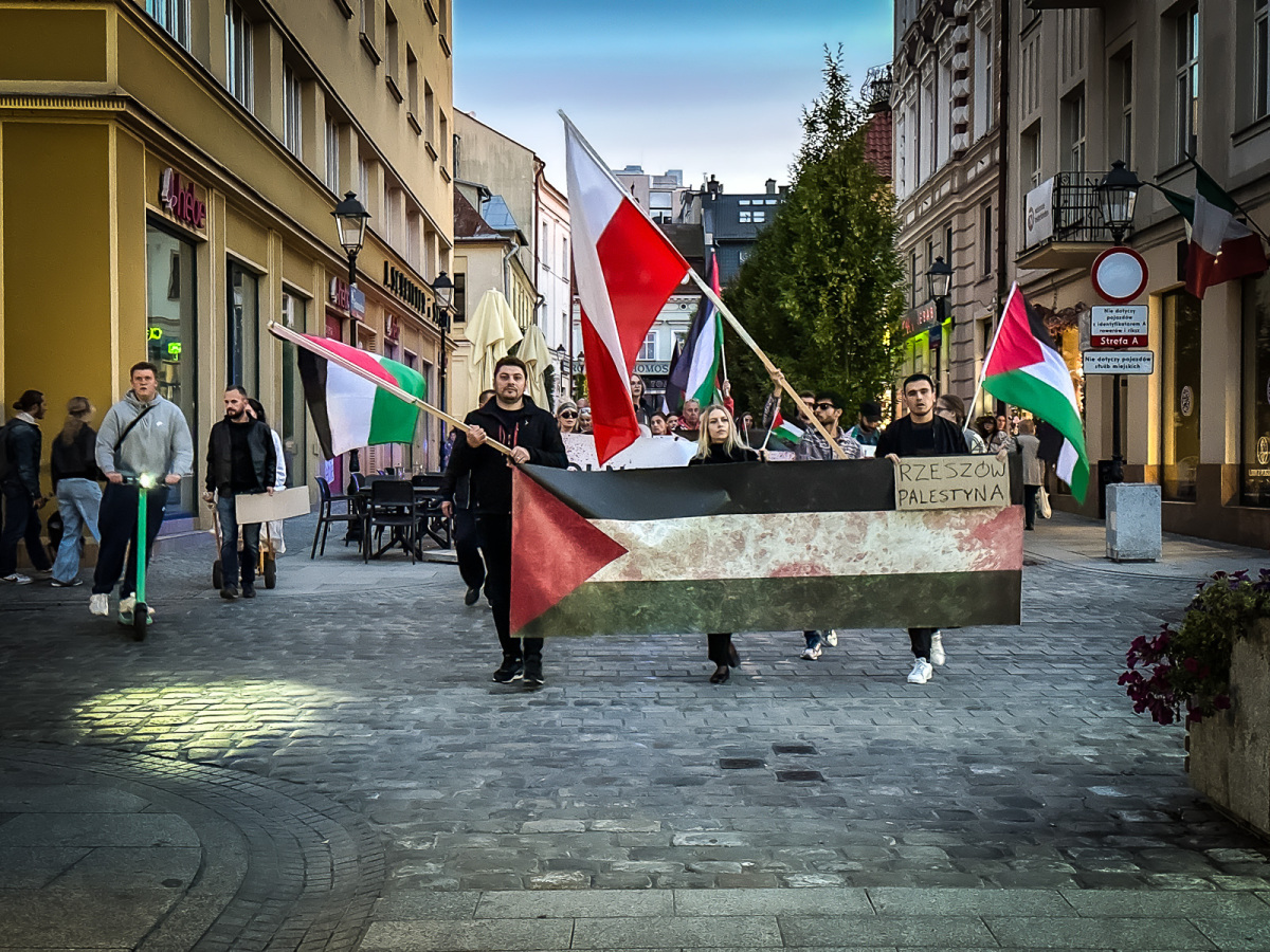 Rzeszów - Pro-palestyński protest w Rzeszowie [27.09.2025]
