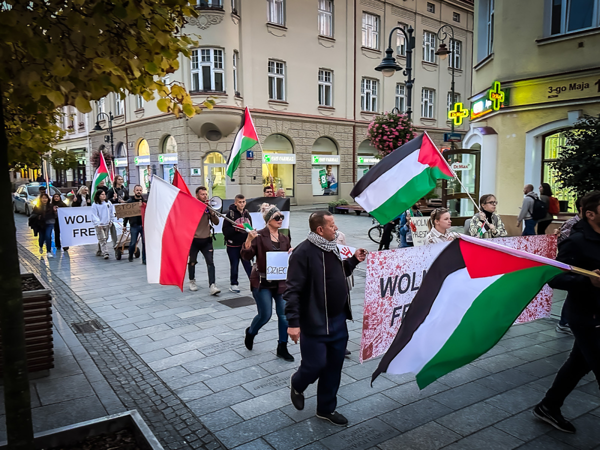 Rzeszów - Pro-palestyński protest w Rzeszowie [27.09.2025]