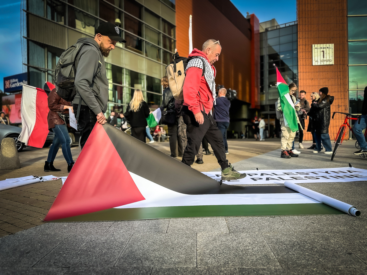 Rzeszów - Pro-palestyński protest w Rzeszowie [27.09.2025]
