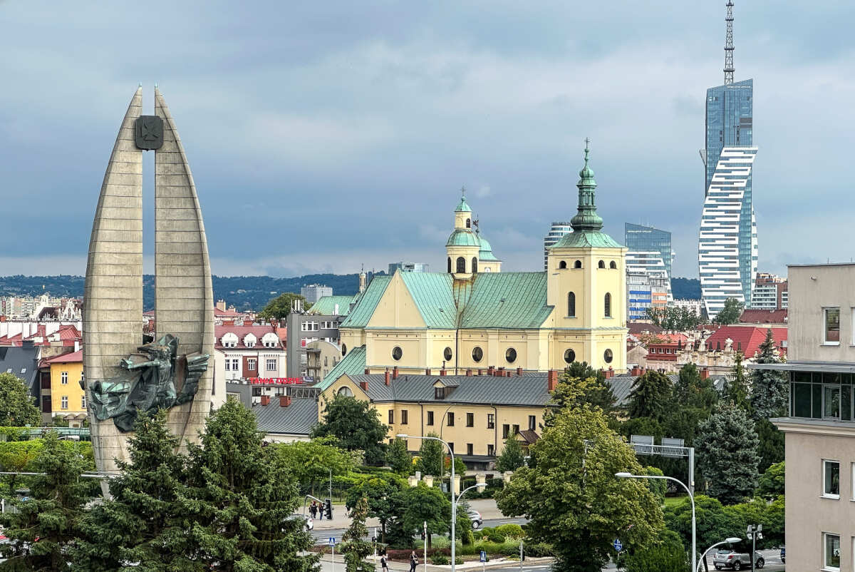 Widok na centrum Rzeszowa - Rzeszów, Krajobraz