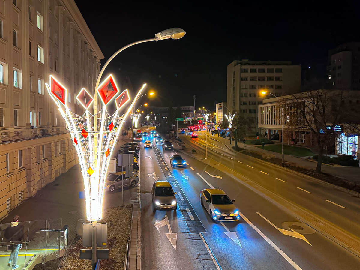 Rzeszów - Świąteczne oświetlenie Rzeszowa w sezonie 2025 / 2026