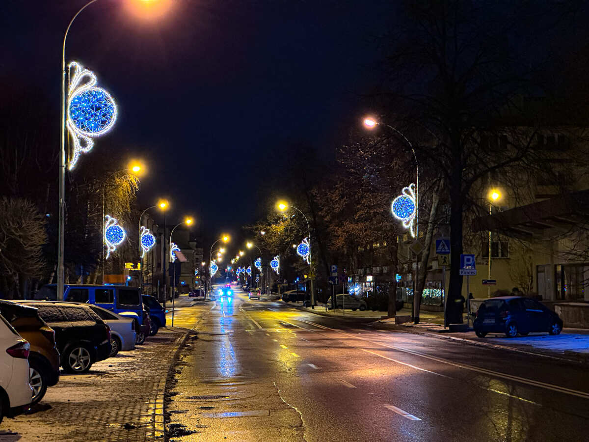 Rzeszów - Świąteczne oświetlenie Rzeszowa w sezonie 2025 / 2026