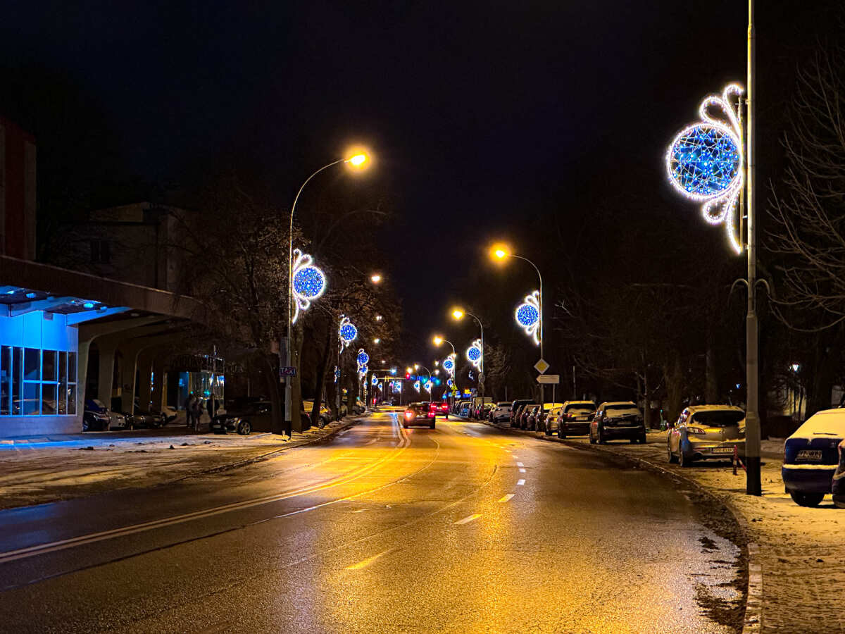 Rzeszów - Świąteczne oświetlenie Rzeszowa w sezonie 2025 / 2026