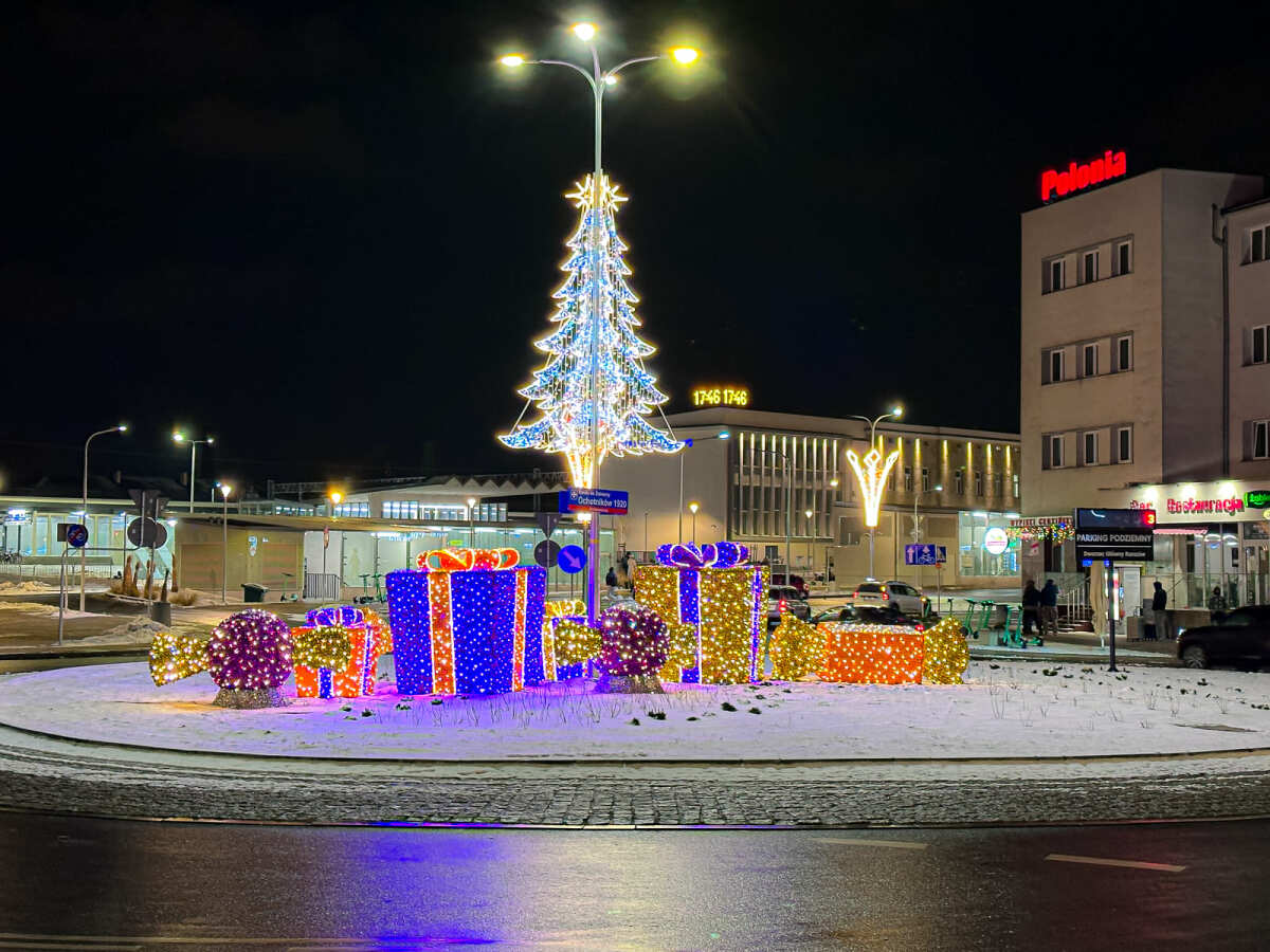 Rzeszów - Świąteczne oświetlenie Rzeszowa w sezonie 2025 / 2026