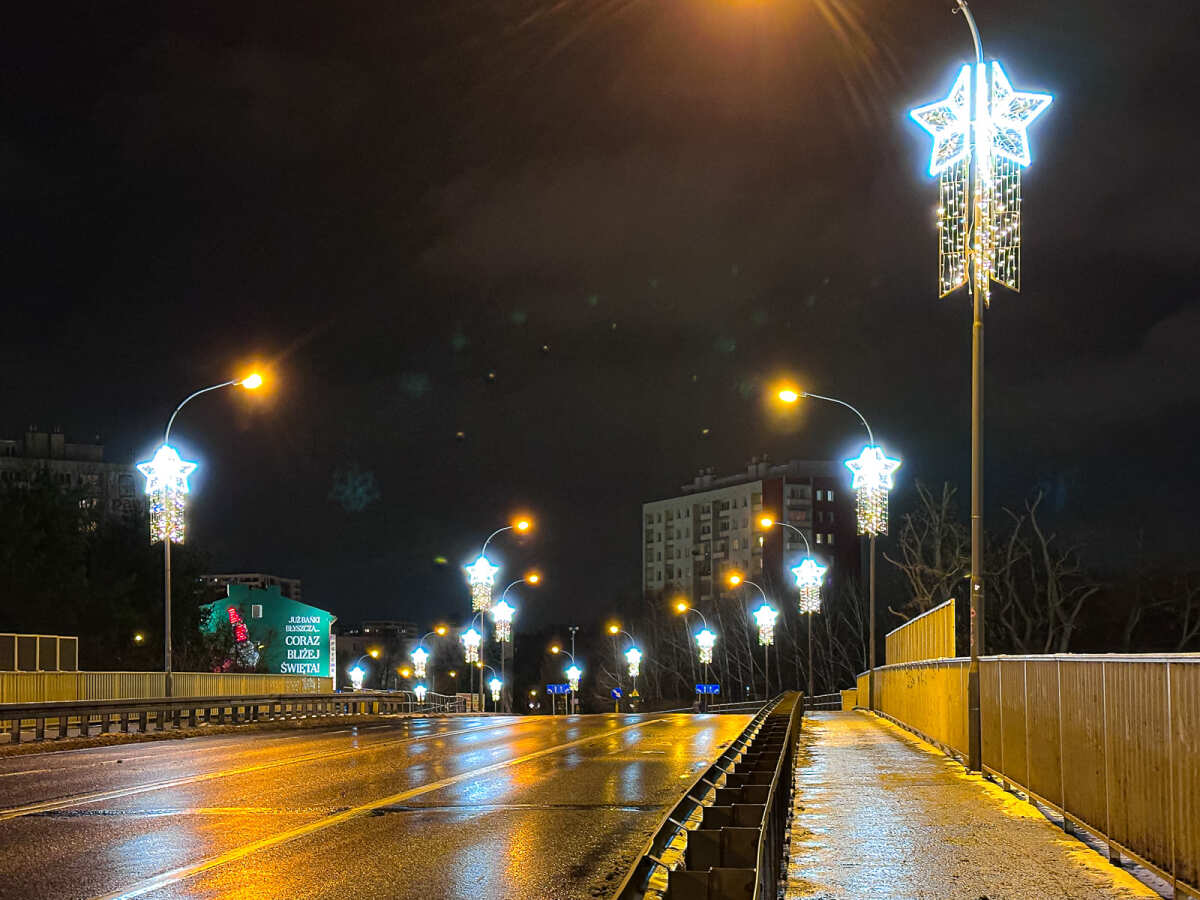 Rzeszów - Świąteczne oświetlenie Rzeszowa w sezonie 2025 / 2026