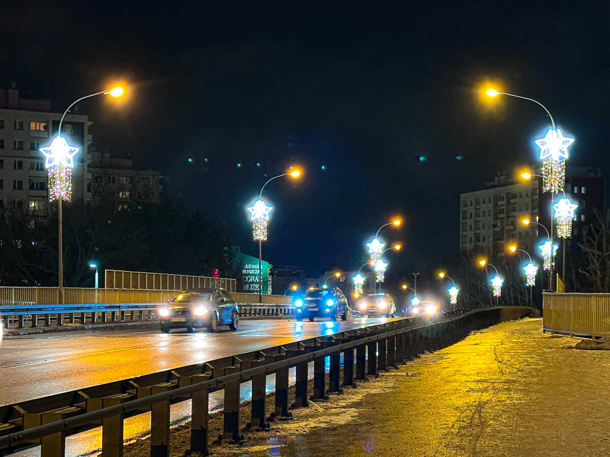 Rzeszów - Świąteczne oświetlenie Rzeszowa w sezonie 2025 / 2026