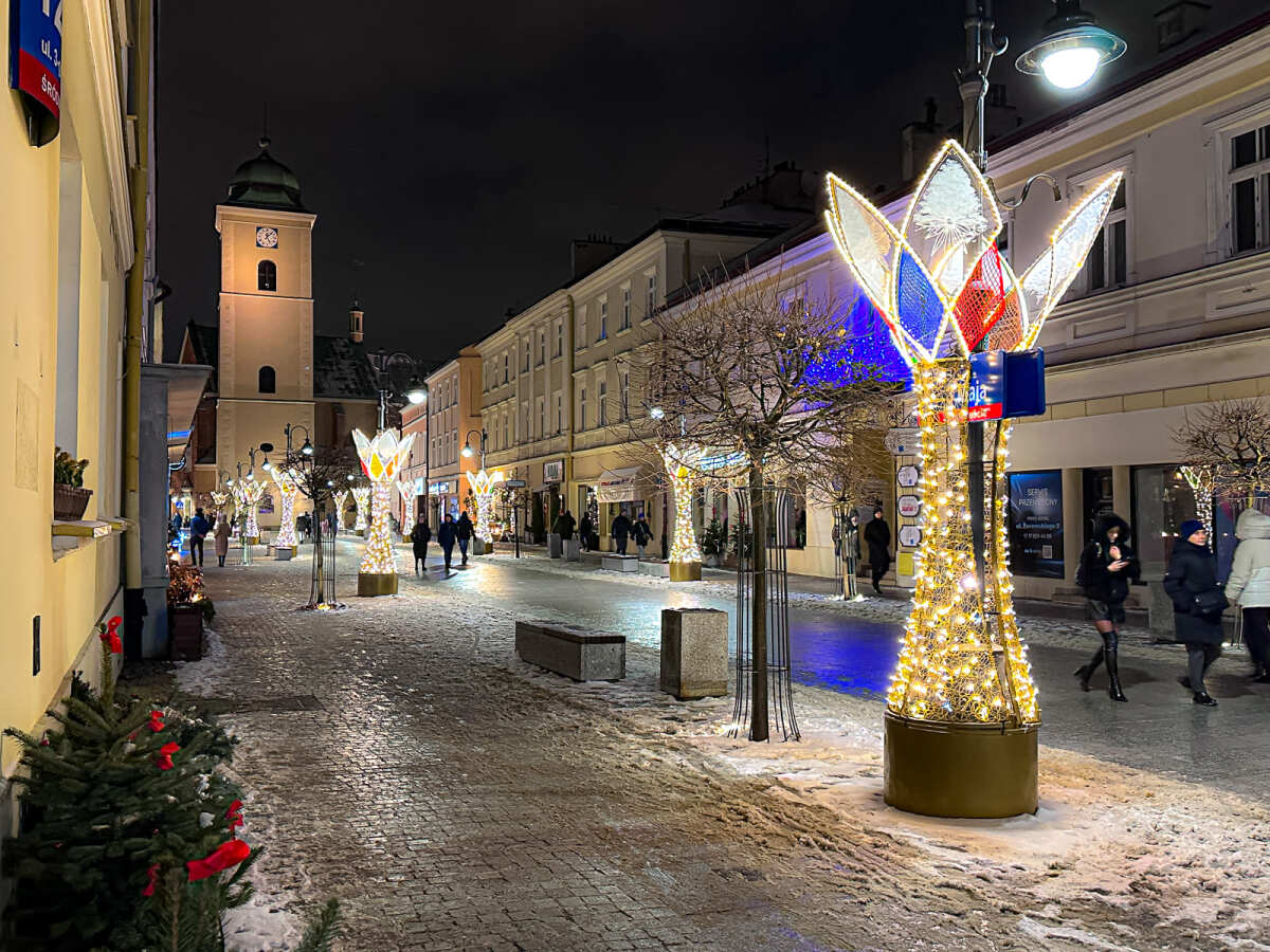 Rzeszów - Świąteczne oświetlenie Rzeszowa w sezonie 2025 / 2026