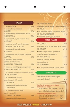 Menu - zdjęcie 1