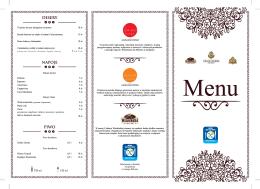 Menu - zdjęcie 1