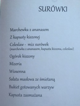 Menu - zdjęcie 1
