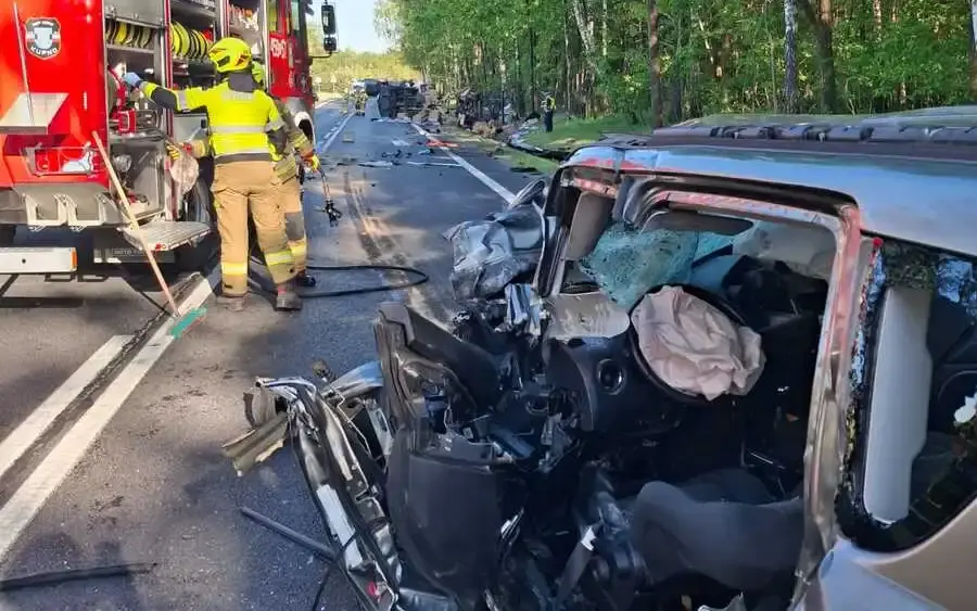 Wypadek w Widełce / fot. KPP w Kolbuszowej
