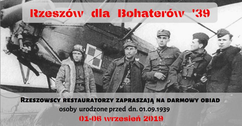 Rzeszowscy restauratorzy bezpłatnie ugoszczą w swoich lokalach bohaterów II Wojny Światowej - Aktualności Rzeszów - zdj. 1